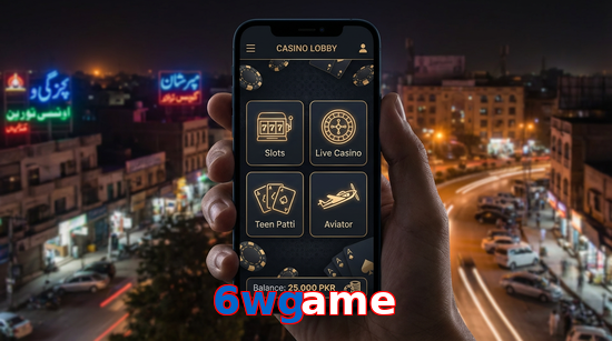 Main screen of 6Wgame app page for PK players